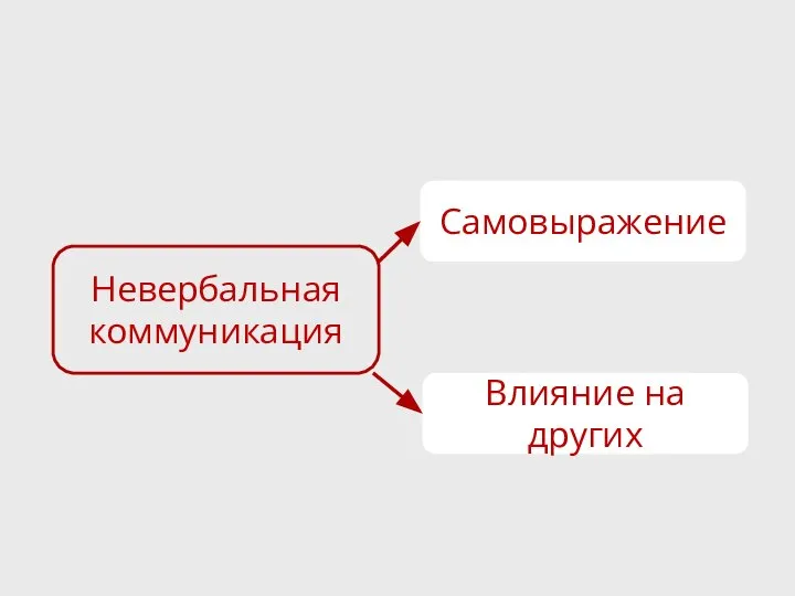 Невербальная коммуникация Самовыражение Влияние на других