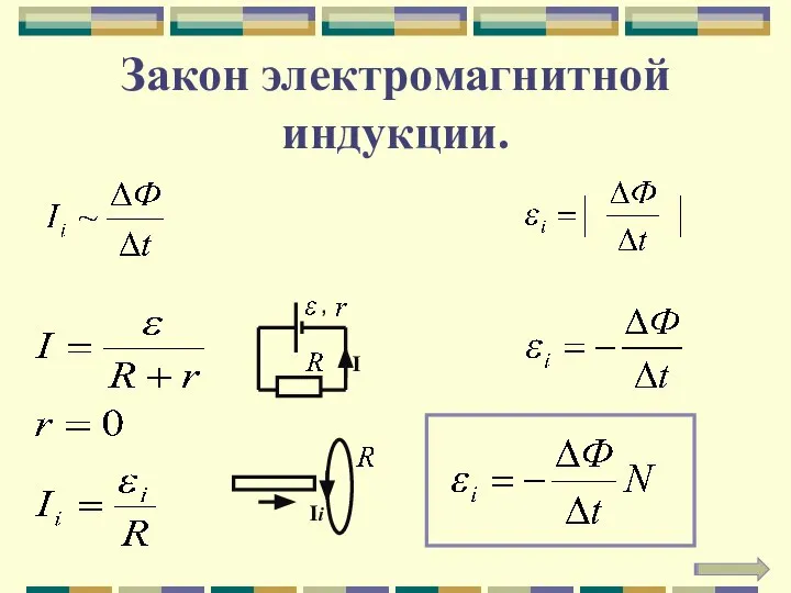 Закон электромагнитной индукции. I