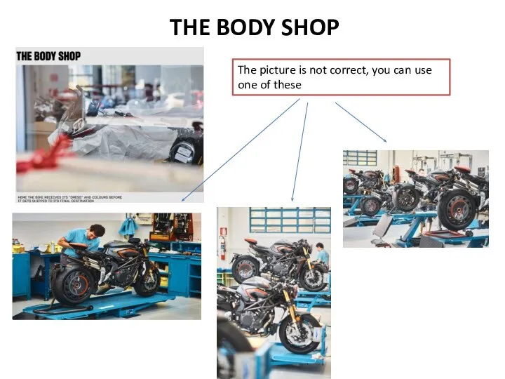 The picture is not correct, you can use one of these THE BODY SHOP