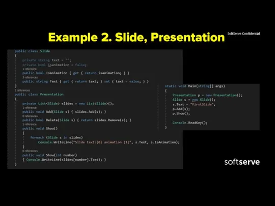 Example 2. Slide, Presentation
