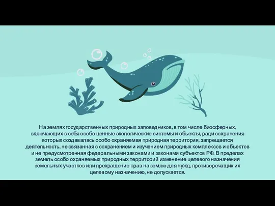 На землях государственных природных заповедников, в том числе биосферных, включающих в себя