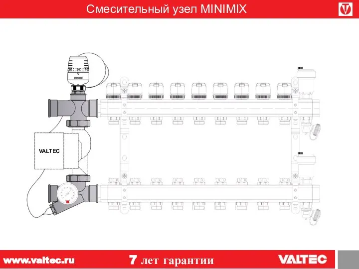 Смесительный узел MINIMIX 7 лет гарантии www.valtec.ru VALTEC