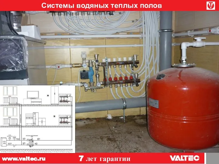 Системы водяных теплых полов 7 лет гарантии www.valtec.ru