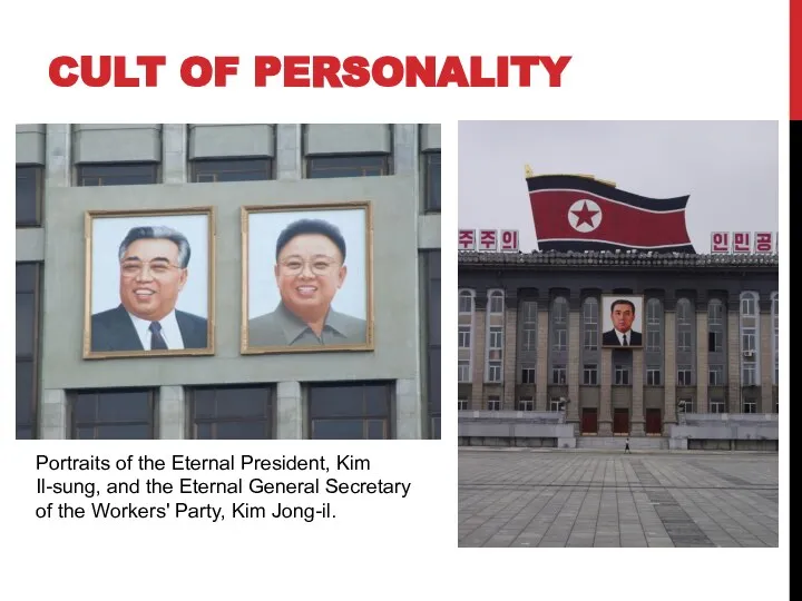 CULT OF PERSONALITY Portraits of the Eternal President, Kim Il-sung, and the