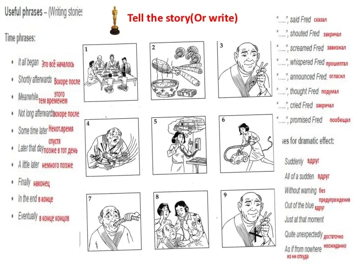 Tell the story(Or write)