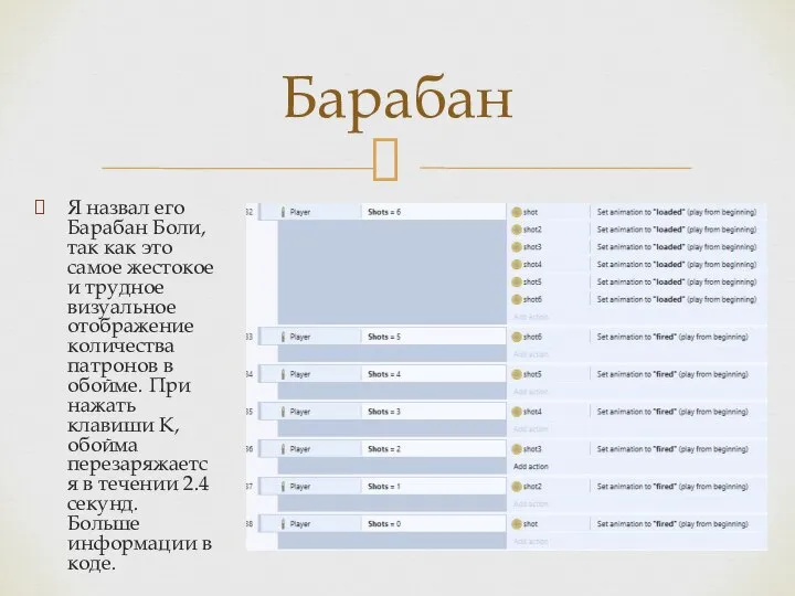 Я назвал его Барабан Боли, так как это самое жестокое и трудное