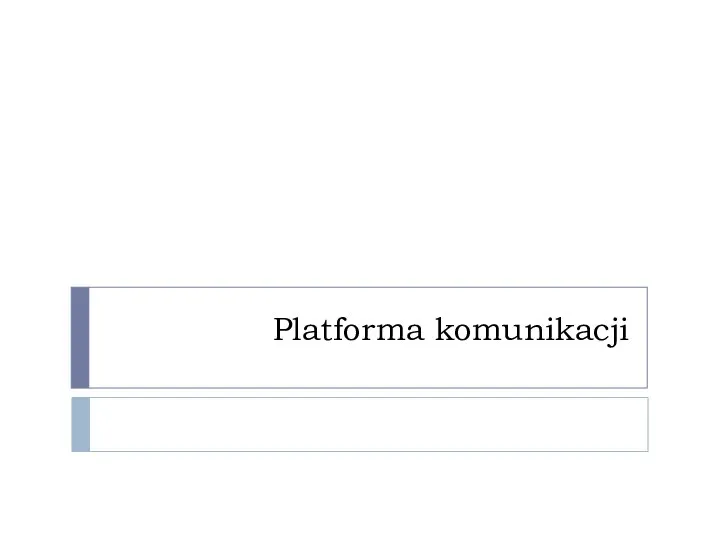 Platforma komunikacji