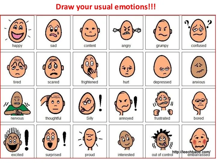 Draw your usual emotions!!!