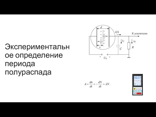 Экспериментальное определение периода полураспада