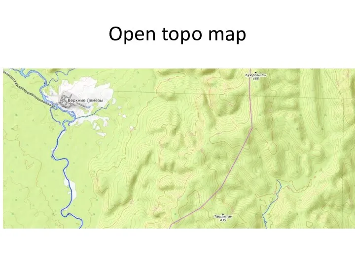 Open topo map