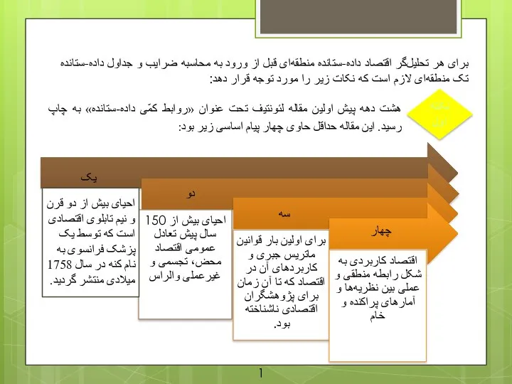 برای هر تحلیل‌گر اقتصاد داده-ستانده منطقه‌ای قبل از ورود به محاسبه ضرایب