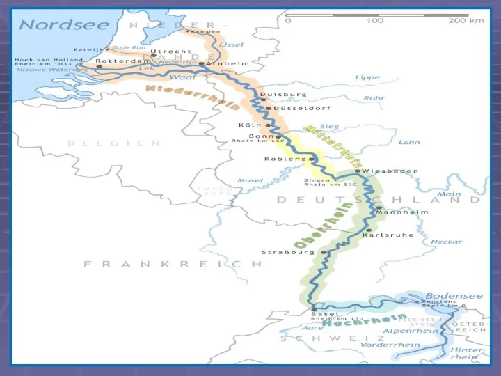 Rhein-Karte.