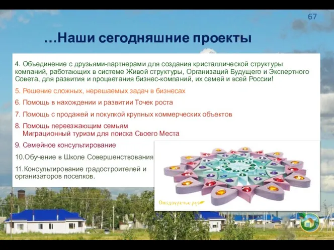 4. Объединение с друзьями-партнерами для создания кристаллической структуры компаний, работающих в системе