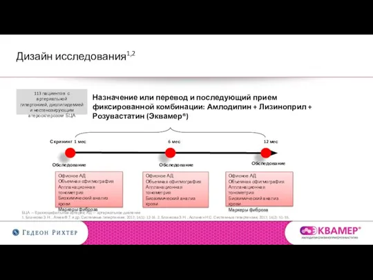 Дизайн исследования1,2 БЦА — брахиоцефальные артерии; АД — артериальное давление 1. Бланкова