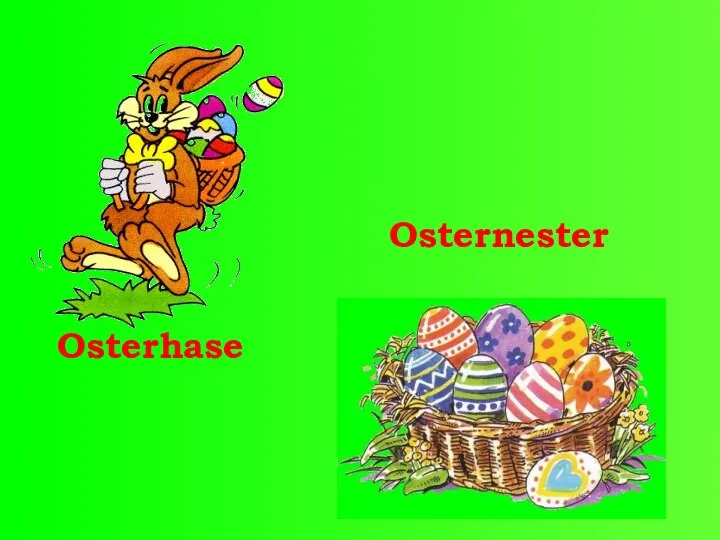 Osterhase Osternester