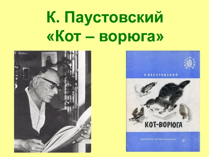 К. Паустовский «Кот – ворюга»