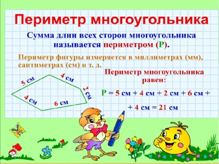 2. Как найти периметр многоугольника?