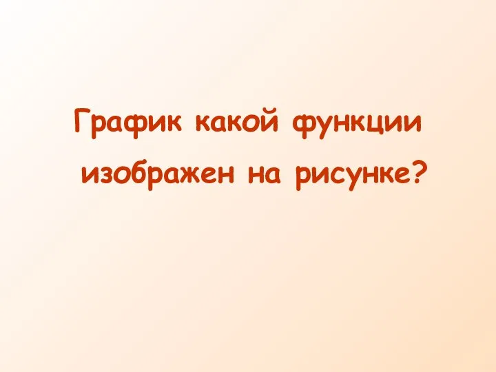 График какой функции изображен на рисунке?