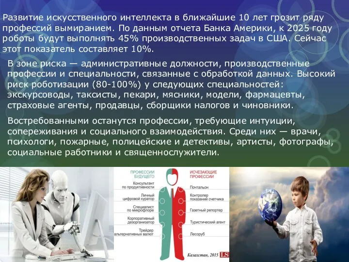 В зоне риска — административные должности, производственные профессии и специальности, связанные с