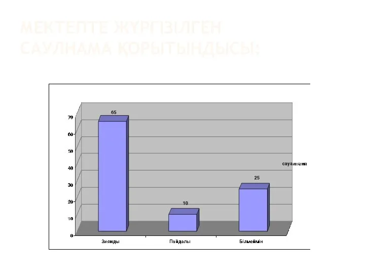 МЕКТЕПТЕ ЖҮРГІЗІЛГЕН САУЛНАМА ҚОРЫТЫНДЫСЫ: