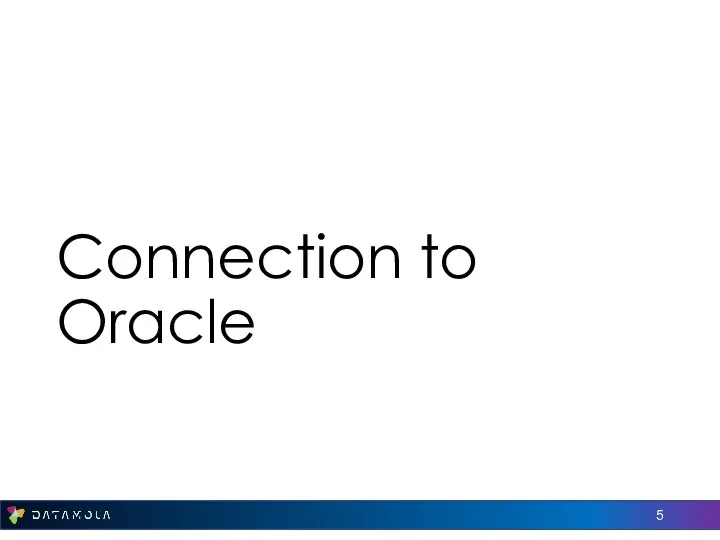 Connection to Oracle