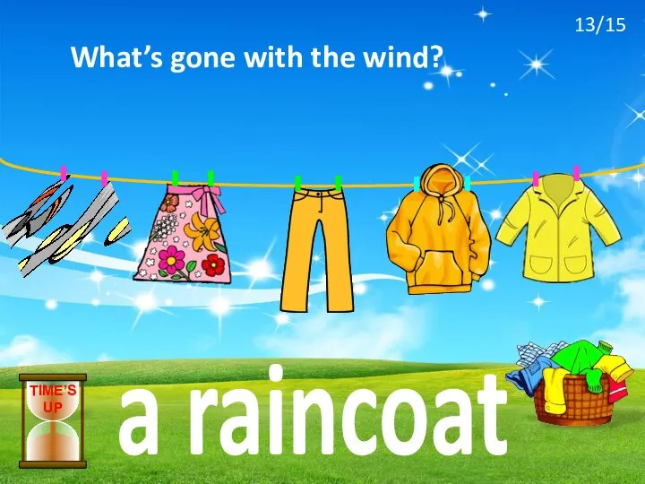 What’s gone with the wind? a raincoat TIME’S UP 13/15
