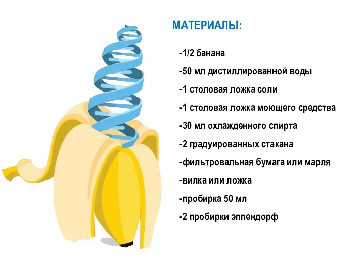 -1/2 банана -50 мл дистиллированной воды -1 столовая ложка соли -1 столовая