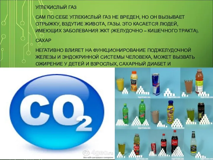 УГЛЕКИСЛЫЙ ГАЗ САМ ПО СЕБЕ УГЛЕКИСЛЫЙ ГАЗ НЕ ВРЕДЕН, НО ОН ВЫЗЫВАЕТ