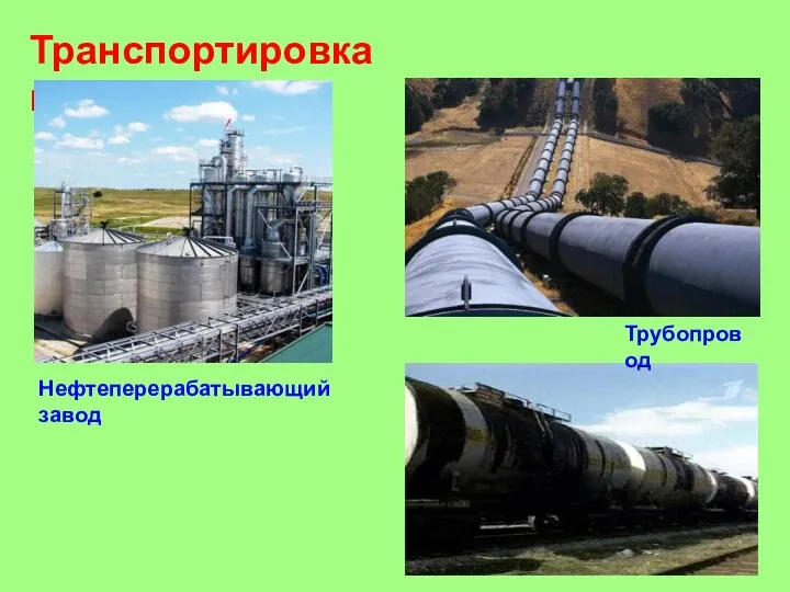 Транспортировка нефти Нефтеперерабатывающий завод Трубопровод