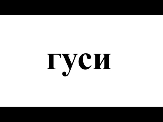 гуси