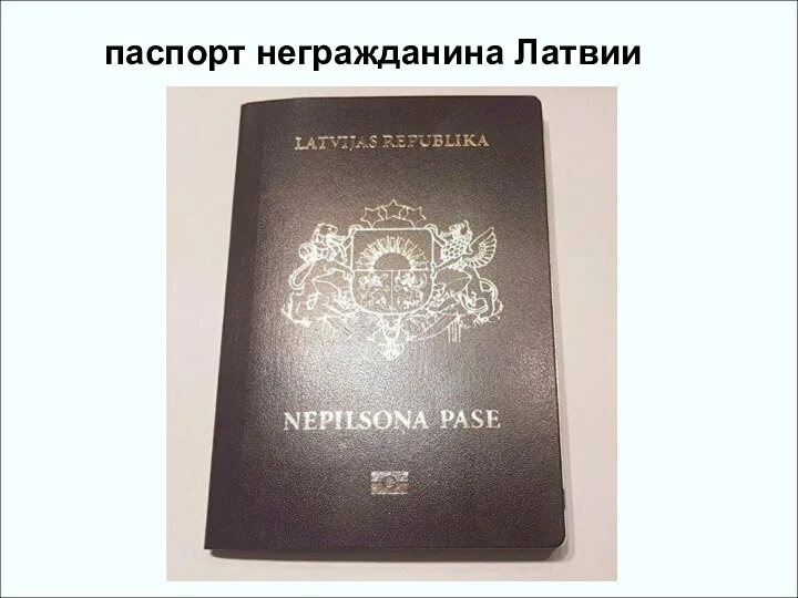 паспорт негражданина Латвии
