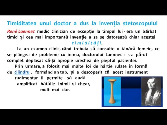 Timiditatea unui doctor a dus la invenția stetoscopului René Laennec medic clinician