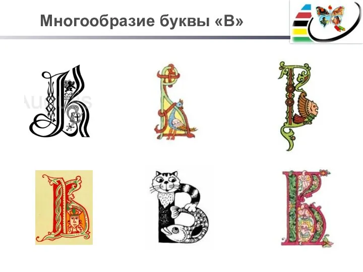 Многообразие буквы «В»