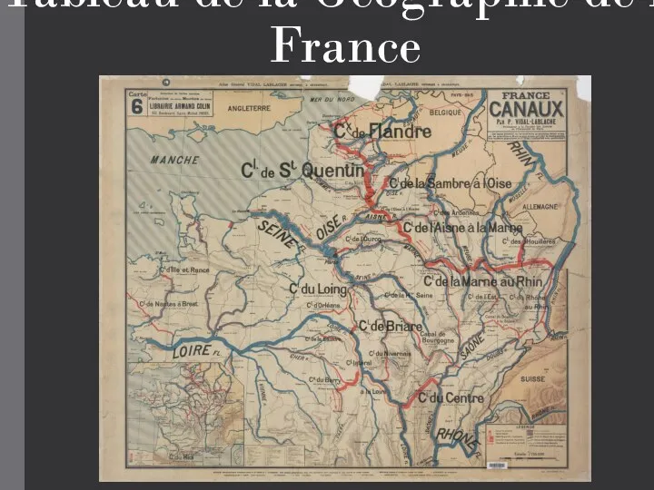 Tableau de la Géographie de la France