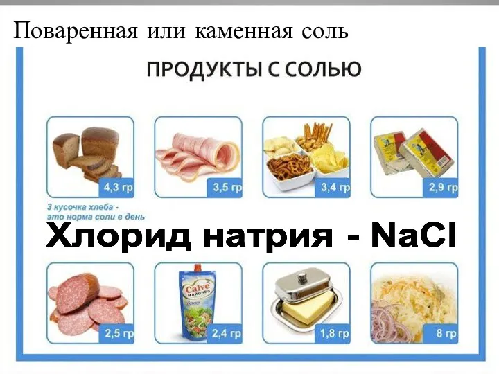 Поваренная или каменная соль