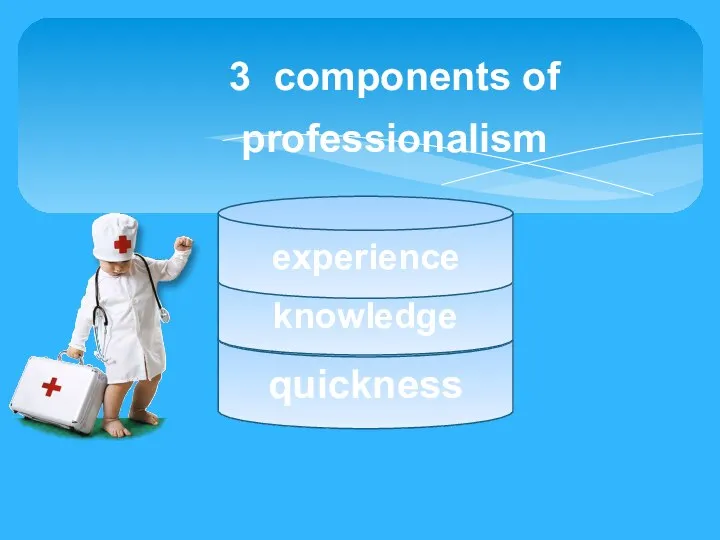 3 components of professionalism quickness knowledge experience