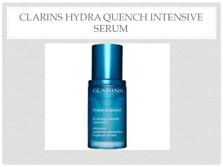 CLARINS HYDRA QUENCH INTENSIVE SERUM