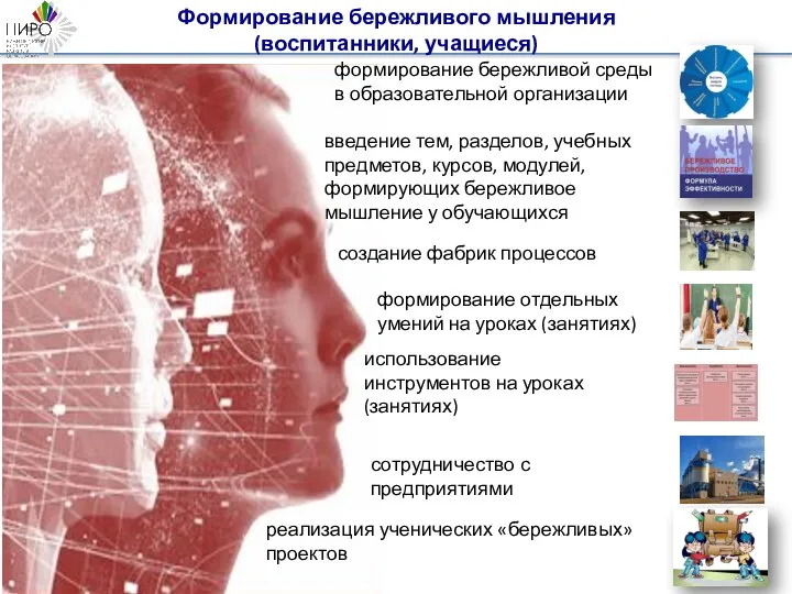 формирование бережливой среды в образовательной организации введение тем, разделов, учебных предметов, курсов,