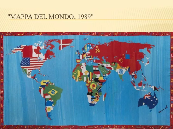 "MAPPA DEL MONDO, 1989"
