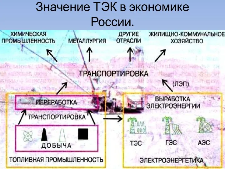 Значение ТЭК в экономике России.