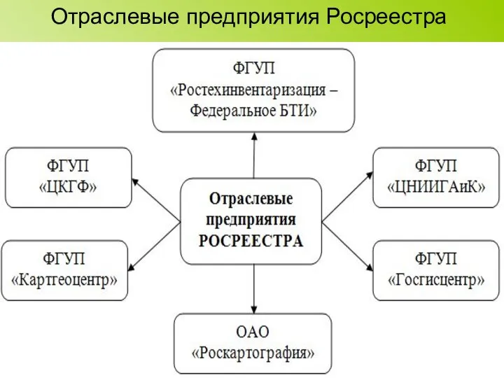 Отраслевые предприятия Росреестра