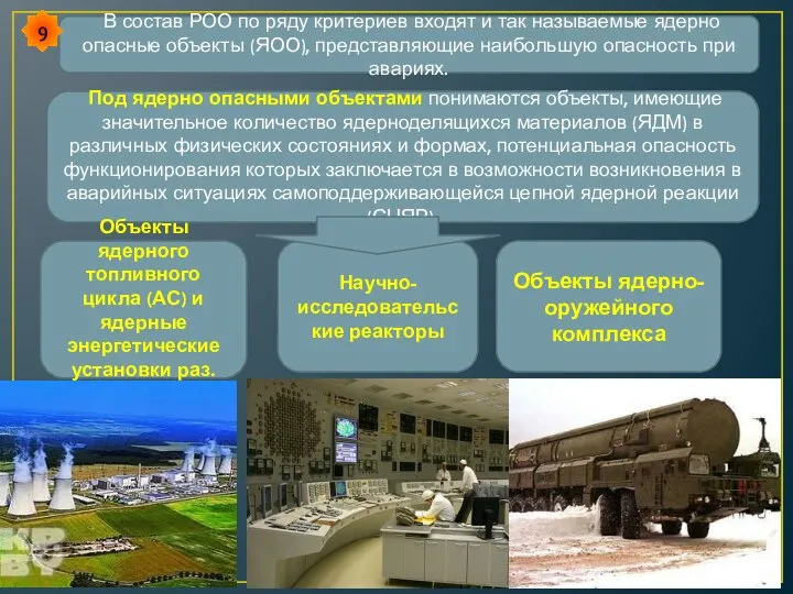 В состав РОО по ряду критериев входят и так называемые ядерно опасные