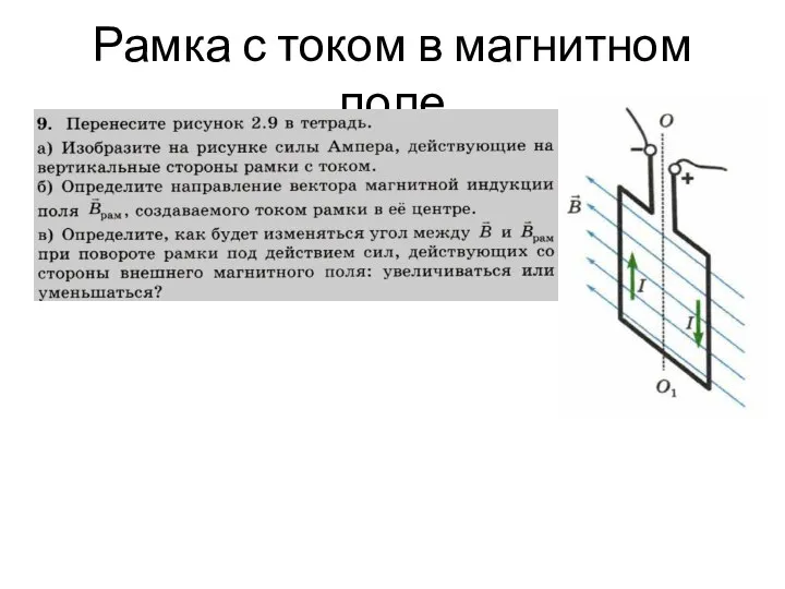 Рамка с током в магнитном поле