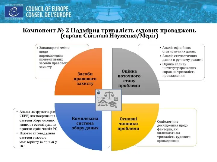 Компонент № 2 Надмірна тривалість судових проваджень (справи Світлана Науменко/Меріт) Аналіз інструментарію