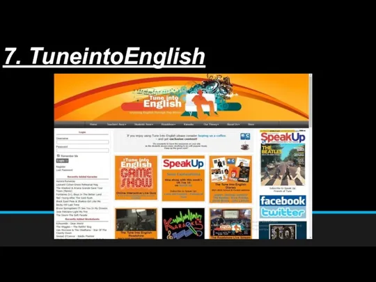 7. TuneintoEnglish