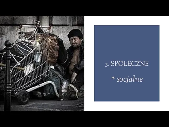 3. SPOŁECZNE * socjalne