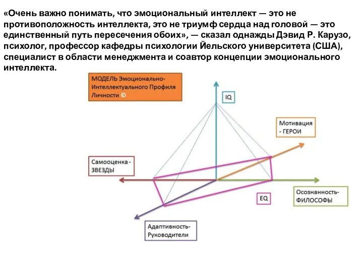 «Очень важно понимать, что эмоциональный интеллект — это не противоположность интеллекта, это