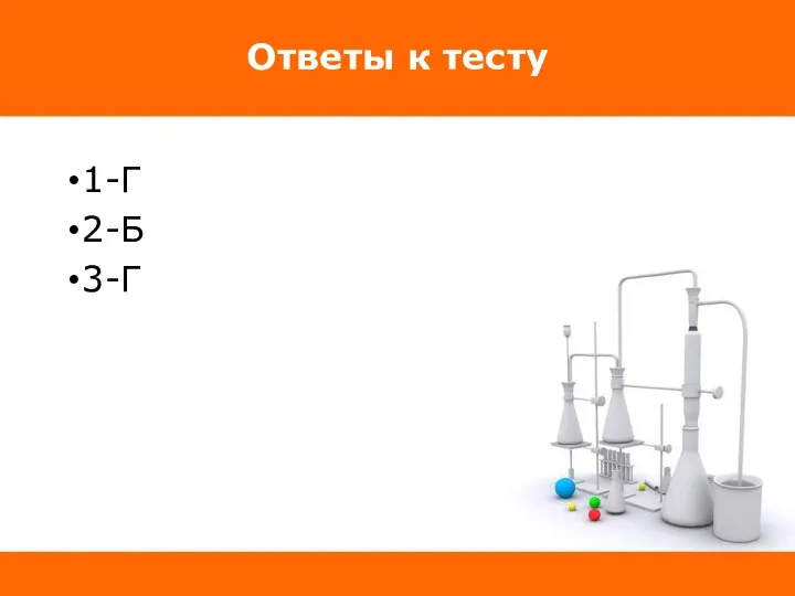 Ответы к тесту 1-Г 2-Б 3-Г