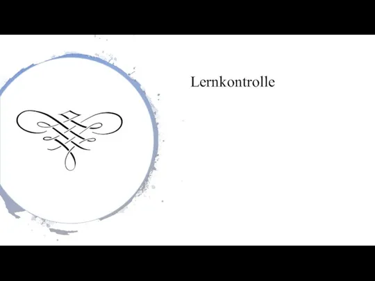 Lernkontrolle