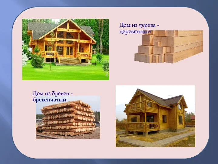 Дом из дерева - деревянный Дом из брёвен - бревенчатый